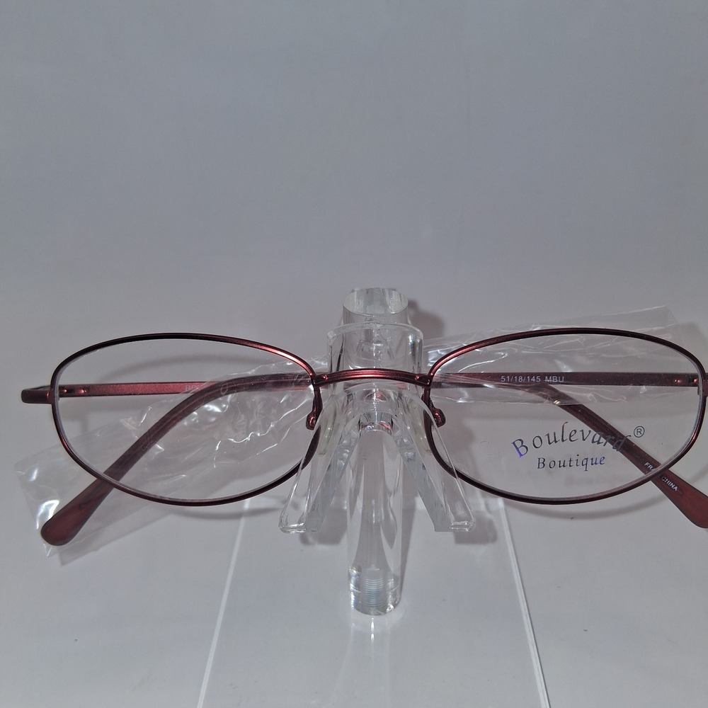 Boulevard Boutique B4171 Matte Red Eyeglasses 51-18-145 FRAMES ONLY